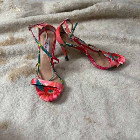 Steve Madden Multicolor Feliz Heeled Sandal Size 7 - Picture 3 of 8